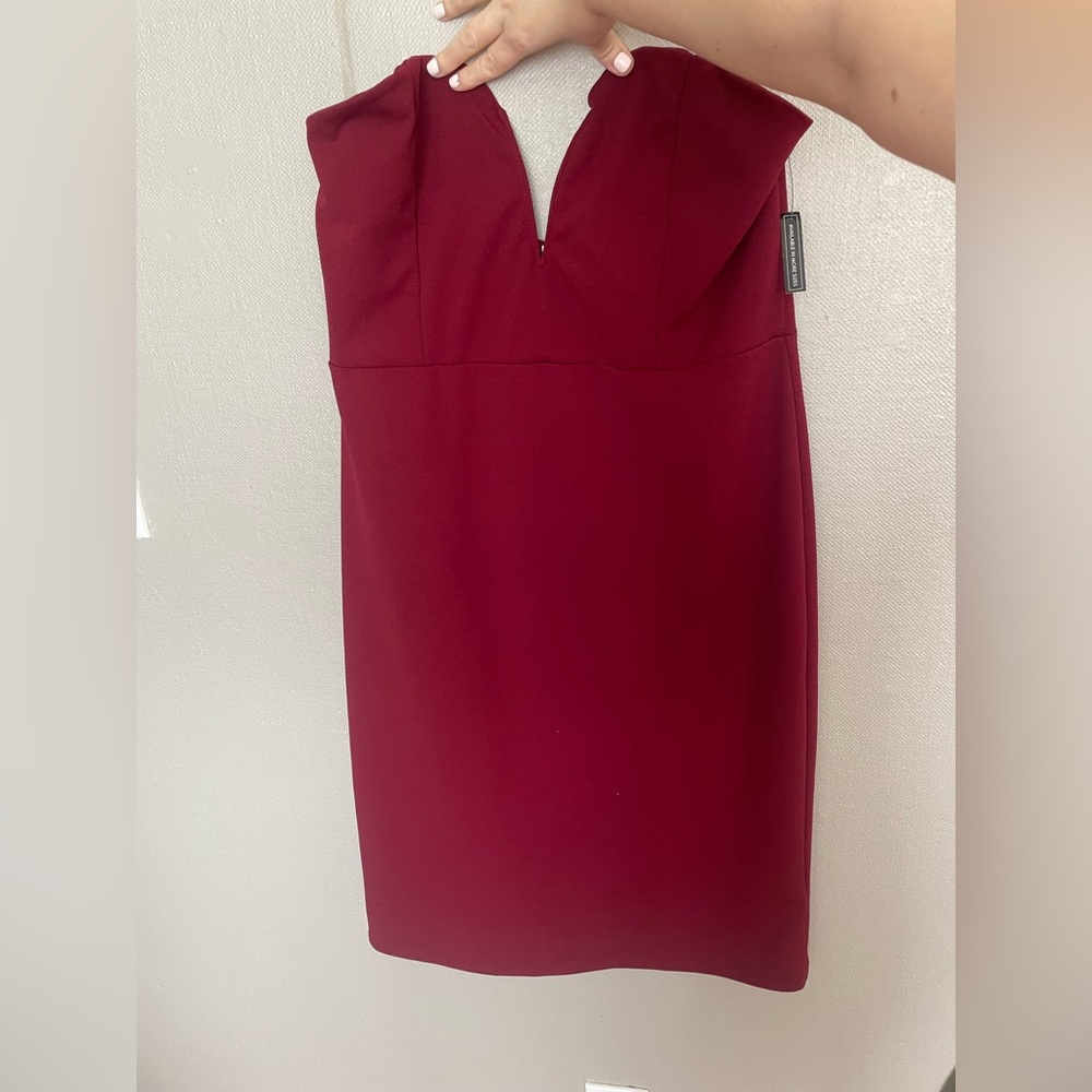 Leith Strapless Red Dress